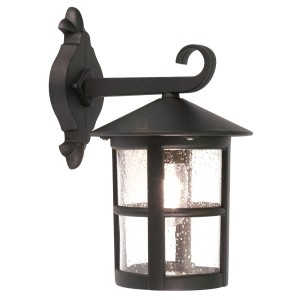 Lampa ścienna Kinkiet zewnętrzny Elstead Lighting Hereford BL21-G-BLACK IP43 1xE27 Aluminium Czarny