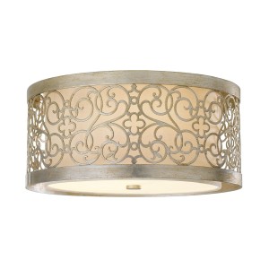 Lampa sufitowa Plafon Arabesque Elstead Lighting srebrny metal.