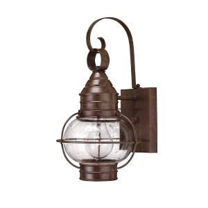 Lampa ścienna Kinkiet zewnętrzny Elstead Lighting Cape Cod HK-CAPECOD2-S IP23 1xE27 Mosiądz Brązowy