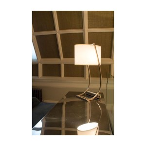 Lampa stołowa Lex Elstead Lighting 1xE27 Stal miękka Szczotkowana.