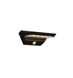 Nowoczesna czarna Lampa Ścienna Nordlux Solar Led Plastik.