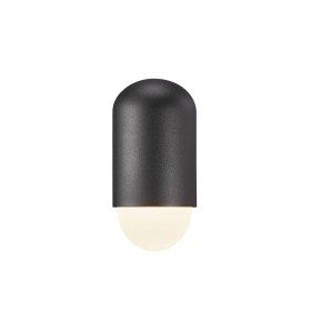 Lampa Ścienna Nordlux E27 15W Aluminium Czarny, widok frontalny