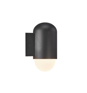 Lampa Ścienna Nordlux E27 15W Aluminium Czarny montowana na ścianie, elegancki nowoczesny design.