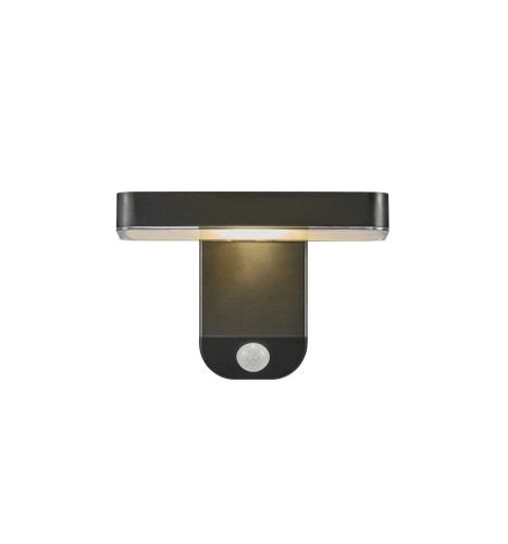 Lampa Ścienna RICA SQUARE 2118161003 Nordlux Solar Led Plastik Czarny