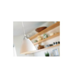 Lampa Wisząca Nordlux E27 60W nowoczesna w białym kloszu.