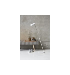 Lampa Podłogowa Nordlux E14 40W Metal Biały w minimalistycznym wnętrzu.