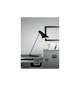 Lampa Stołowa Nordlux E14 40W Metal Czarny na szarym tle.