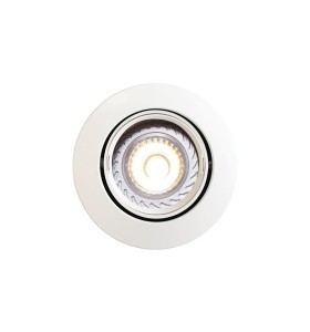 Lampa sufitowa Oprawa podtynkowa MIXIT NORDLUX 1x8W Biały Metal widok z przodu.