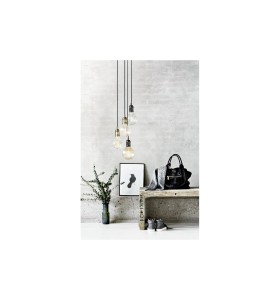 Wisząca lampa Nordlux E27 60W Metal Czarny/Chrom w stylowej aranżacji wnętrza.