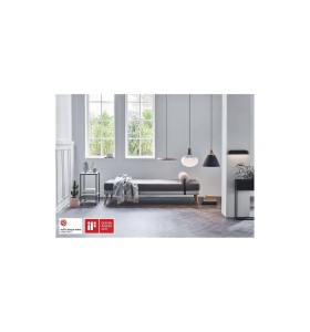 Lampa Ścienna Nordlux LED Metal Czarny zamontowana w nowoczesnym wnętrzu.