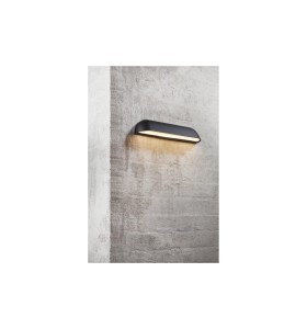 Lampa Ścienna Nordlux LED Metal Czarny zamontowana na ścianie.