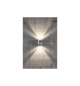 Lampa Ścienna Nordlux LED Metal Srebrny oświetlająca ścianę.