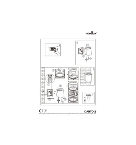 Instrukcja montażu Lampa Ścienna Nordlux LED Aluminium Szary.