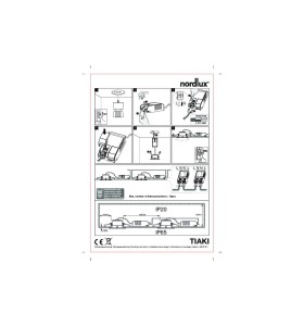 Instrukcja montażu Lampa sufitowa Oprawa podtynkowa TIAKI NORDLUX 1x8W LED Biały Tworzywo.