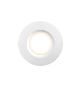 Lampa sufitowa Oprawa podtynkowa TIAKI NORDLUX 1x8W LED Biały Tworzywo widziana od frontu.