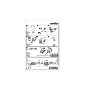Instrukcja montażu produktu Lampa sufitowa Oprawa podtynkowa DORADO NORDLUX 1x5,5W LED Biały Tworzywo