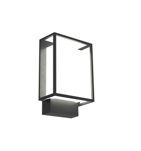 Lampa Ścienna Nordlux LED Aluminium Czarny w kształcie prostokąta.