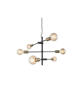 Lampa Wisząca JOSEFINE 48933003 Nordlux E27 6X28W Metal Mat Czarny