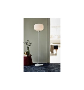 Lampa Podłogowa Nordlux E27 40W Metal Biały w nowoczesnym wnętrzu.