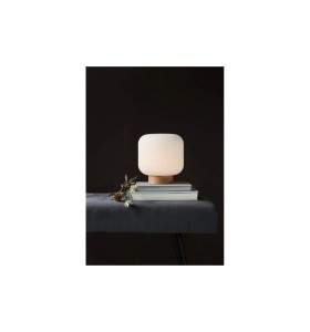 Lampa Stołowa Nordlux E27 40W Brązowy na książkach.
