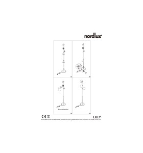 Instrukcja montażu Lampa Podłogowa Nordlux E14 3X15W Metal Czarny.
