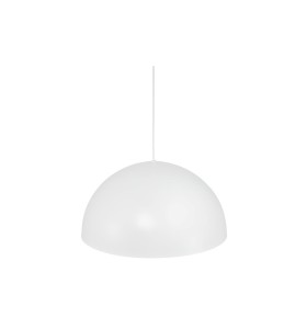 Biała metalowa lampa wisząca Nordlux E27 40W.