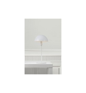 Lampa Stołowa Nordlux E14 40W Metal Biały na białym stole.