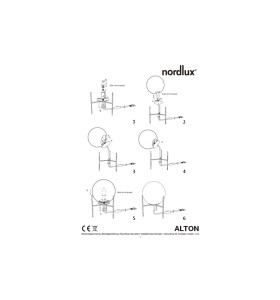Instrukcja montażu Lampa Stołowa Nordlux E14 15W Czarny.