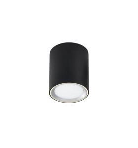 Czarna lampa sufitowa Oprawa natykowa TUBA FALLON NORDLUX 1x5,5W LED.