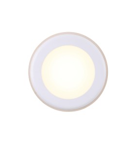 Lampa sufitowa Oprawa podtynkowa ELKTON NORDLUX 1x12W LED Biały Tworzywo widok z przodu.