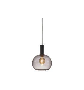 Lampa Wisząca Nordlux E27 60W Czarny, żarówka w szkle.