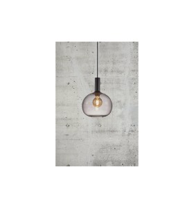 Lampa Wisząca Nordlux E27 60W Czarny, designerski klosz w stylu industrialnym.