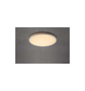 Lampa sufitowa Plafon okrągły OJA NORDLUX 1x22W LED Biały Tworzywo zamontowana na suficie.