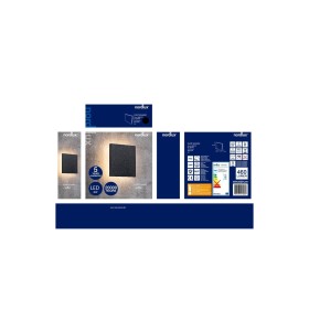 Lampa Ścienna Nordlux LED Aluminium Czarny w opakowaniu