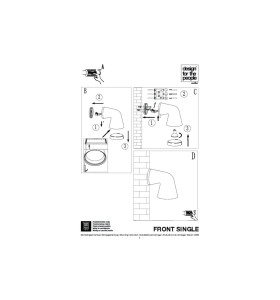 Instrukcja montażu Lampa Ścienna Nordlux GU10 28W Aluminium Biały