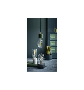 Lampa Stołowa Nordlux E27 60W Marmur Biały na biurku.