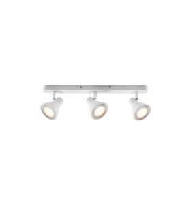 Lampa sufitowa Spot EIK NORDLUX 3x35W GU10 Biały Metal z trzema białymi źródłami światła.