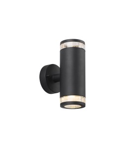 Lampa Ścienna Nordlux GU10 2X28W Aluminium Czarny na białym tle.