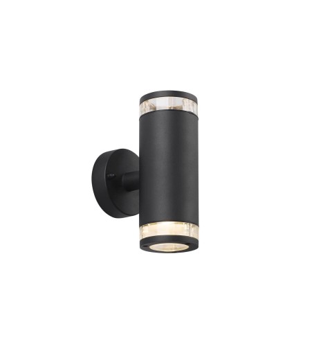 Lampa Ścienna BIRK 45501003 Nordlux GU10 2X28W Aluminium Czarny