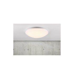 Lampa sufitowa Plafon okrągły ASK NORDLUX 1x18W LED Biały Metal zamontowana na suficie.