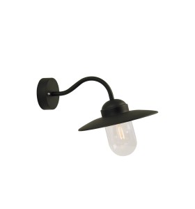 Lampa Ścienna Nordlux E27 60W Czarny z kloszem w stylu industrialnym.