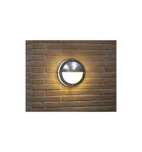 Lampa Ścienna Nordlux E27 60W Srebrny na ceglanej ścianie