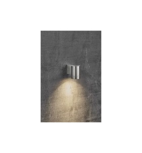 Lampa Ścienna Nordlux GU10 35W Metal Aluminium zamontowana na betonowej ścianie.