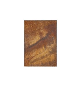Lampa Ścienna Nordlux LED Metal Corten frontowa ściana z efektem rdzy.