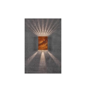 Lampa Ścienna Nordlux LED Metal Corten oświetlająca ścianę
