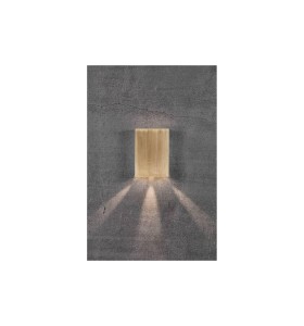 Lampa Ścienna Nordlux LED Mosiądz Mosiądz zamontowana na ścianie betonowej