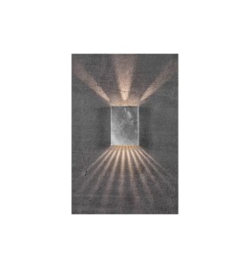 Lampa Ścienna Nordlux LED Srebrny z efektem świetlnym na ścianie.