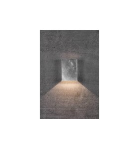 Lampa Ścienna Nordlux LED Srebrny na betonowej ścianie