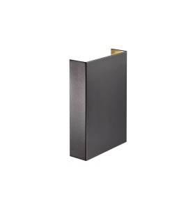 Czarna lampa ścienna Nordlux LED z aluminium.