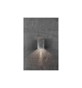 Lampa Ścienna Nordlux LED Srebrny na szarym tle.
